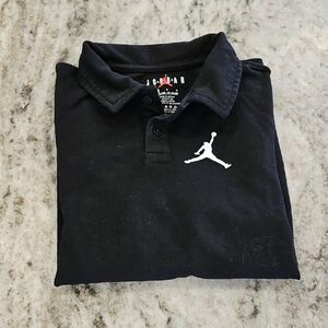 Boy Size Large Jordan Black Polo Shirt
